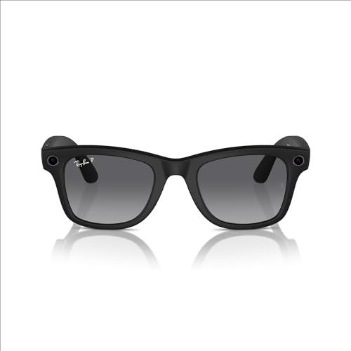 Ray-Ban Meta - Wayfarer (Standard) Smart Glasses - Matte Black, Polarized Gradient Graphite