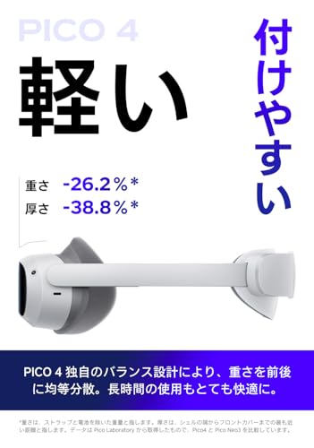 PICO 4 128G VR ヘッドセット ホワイト(ピコ 4)